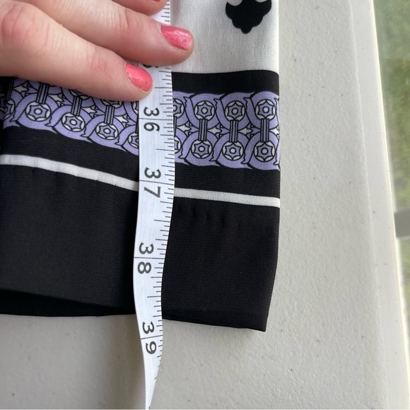 Nicole by Nicole Miller Sleeveless V-neck Button Front Damask Midi Dress; 14 - Picture 10 of 15